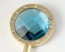 Bling Turquoise Crystal 12 Handbag Hook