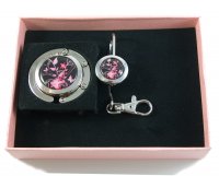 Compact Foldable Lilies on Black Gift Set