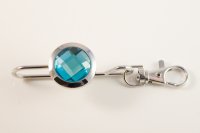 Bling Silver Turquoise Crystal Keyfinder