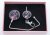 Plain Lilies on Black & LED Keyfinder Light Gift Set
