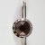 Bling Amber Silver Crystal Keyfinder