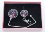Plain Lilies on Black & LED Keyfinder Light Gift Set