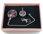 Plain Lilies on Black Gift Set