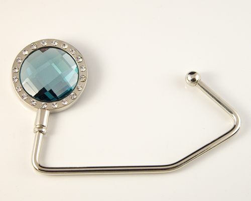 Bling Turquoise Crystal 20 Handbag Hook